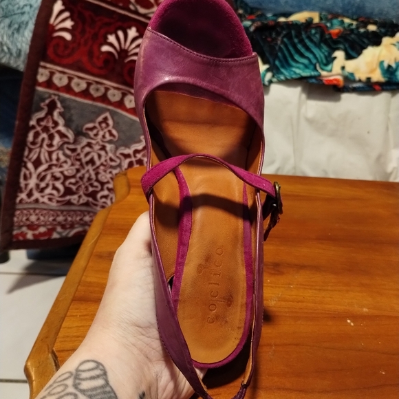 Cocolico magenta peep toe heels - Picture 9 of 10